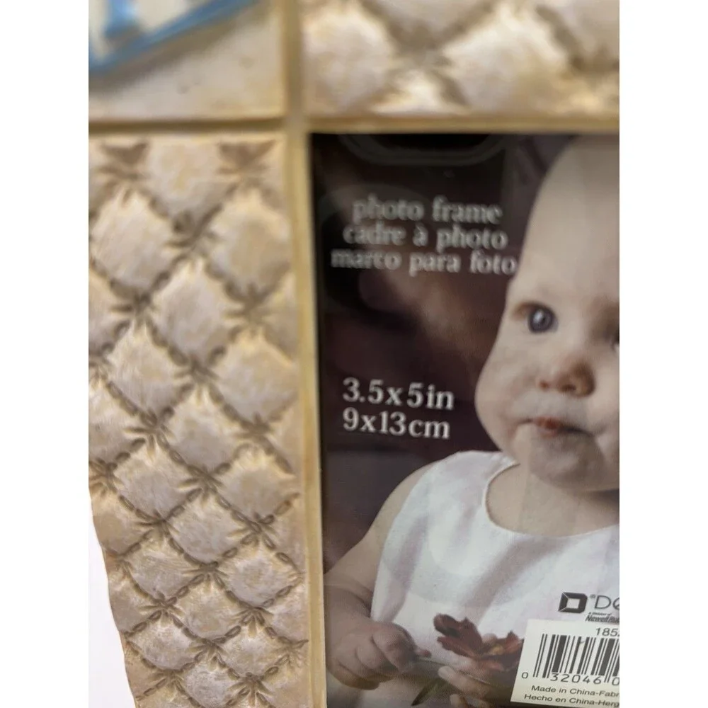 Baby Picture Frame Nursery Blocks Rattle